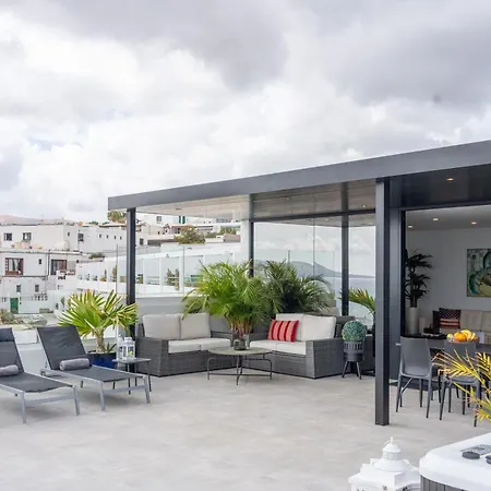 Luxury Penthouse Panoramic Ocean Views 2bedroom With Jacuzzi Apartmán Tías