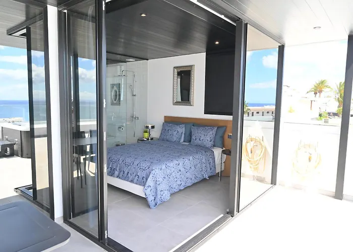 Daire Luxury Penthouse Panoramic Ocean Views 2bedroom With Jacuzzi Tías